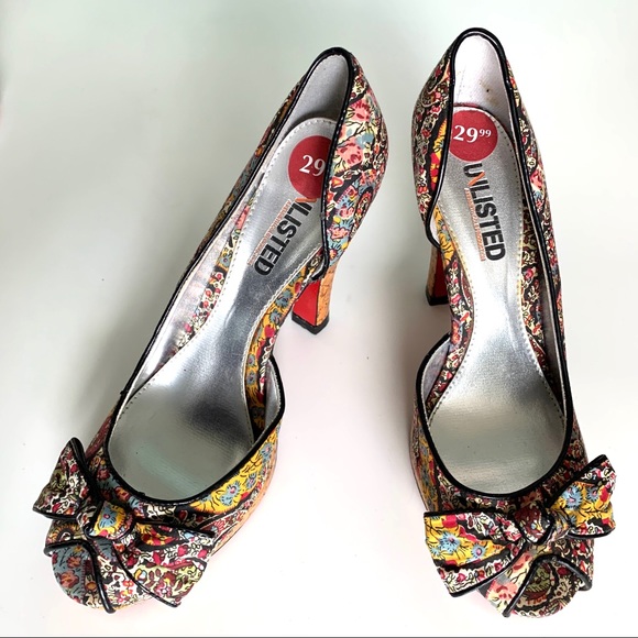 Unlisted brocade style print pumps - Picture 5 of 6